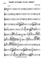 Concerto for Clarinet: 4th Movement 'Viderunt' (parts)