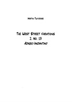 The West Street Variations: 2. No.19 (score)