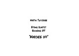 String Quartet: Marches Off